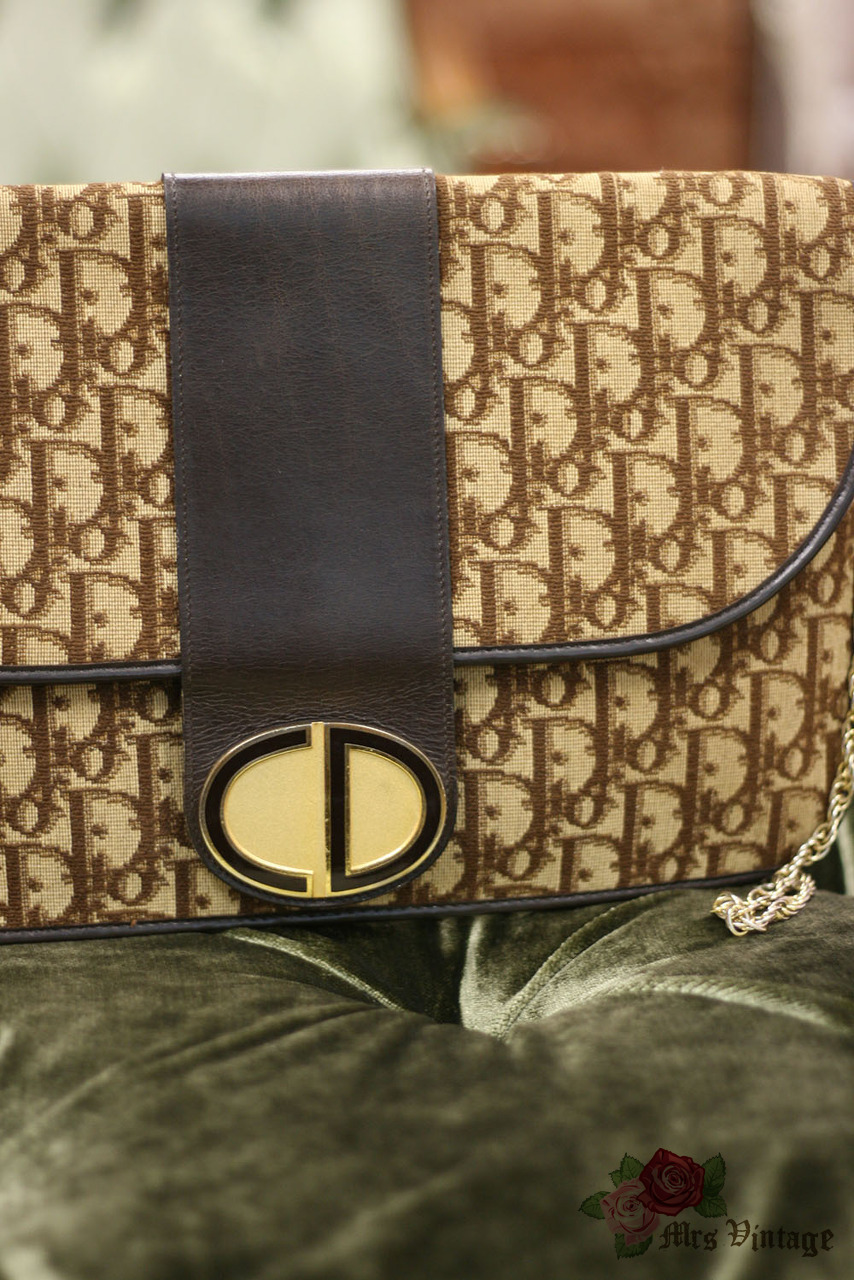 Christian Dior Brown Monogram 70s clutch - Katheley's