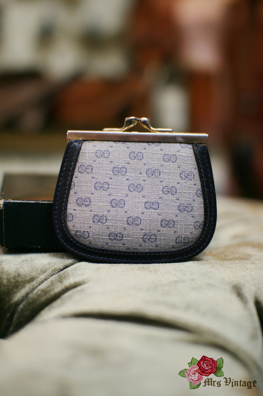 monogram kisslock coin purse