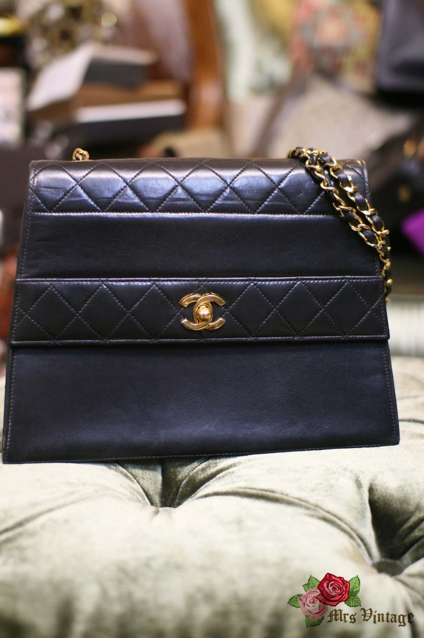 Chanel White Vintage Mademoiselle Classic Jumbo Flap Bag – Boutique Patina