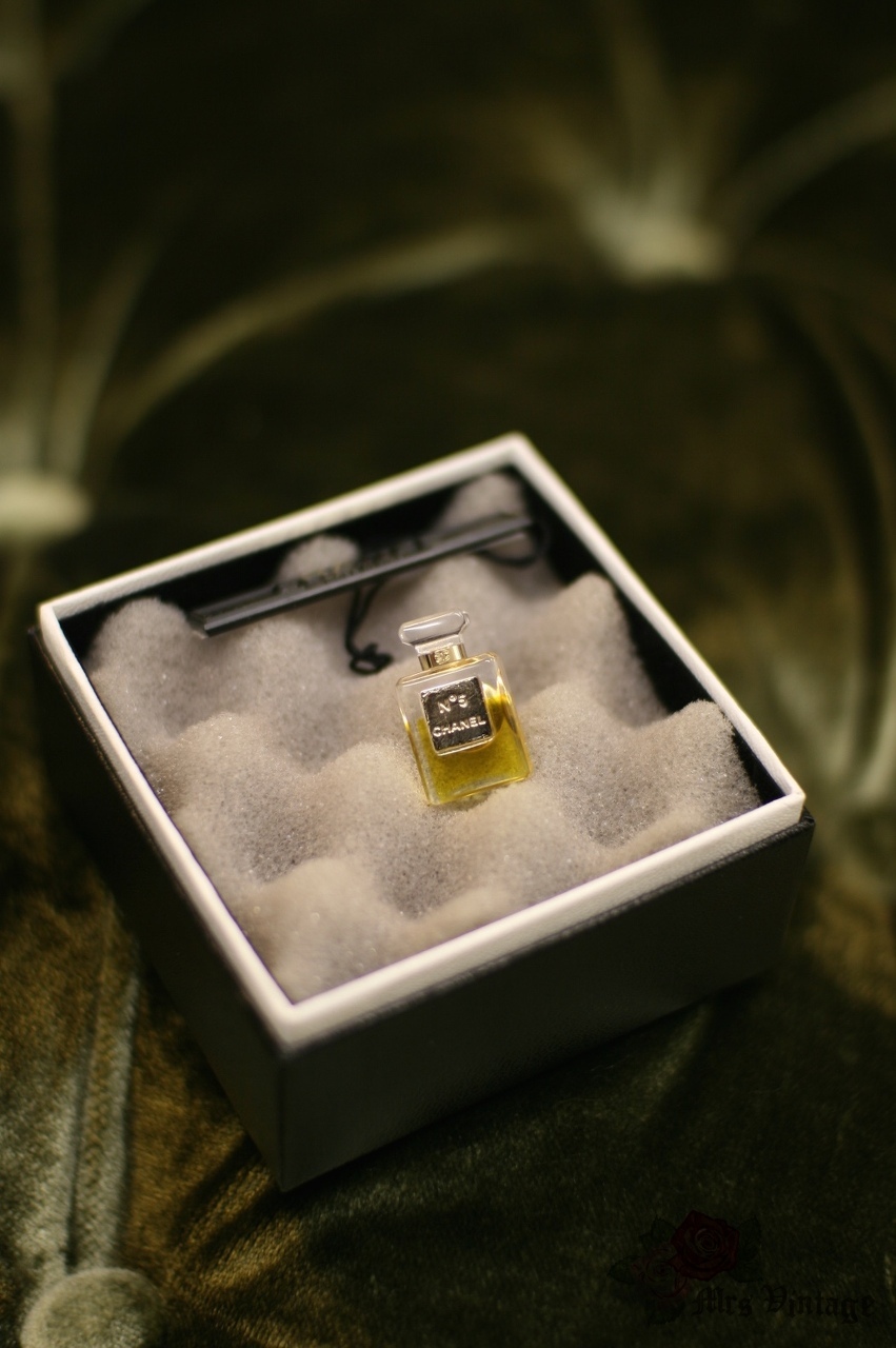 Vintage CHANEL No.5 Miniature Perfume Bottle Pin Brooch at 1stDibs