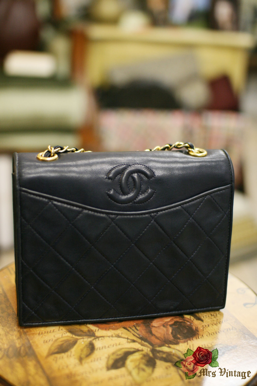 Vintage Chanel Black Caviar Tote Bag - Mrs Vintage - Selling