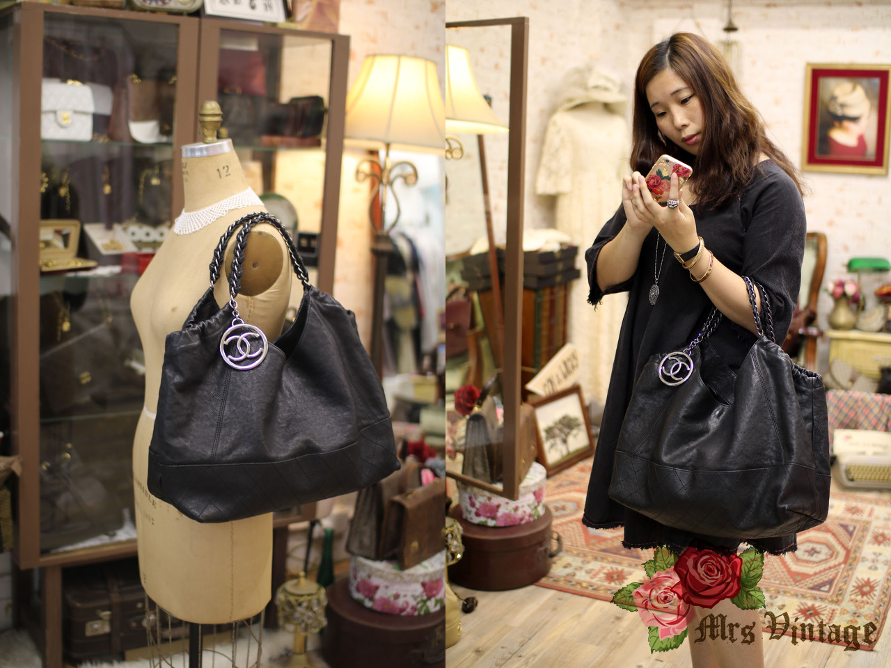 Used] ☆ CHANEL Coco Cocoon Black Black Tote Bag Handbag Bag Nylon  ref.491581 - Joli Closet