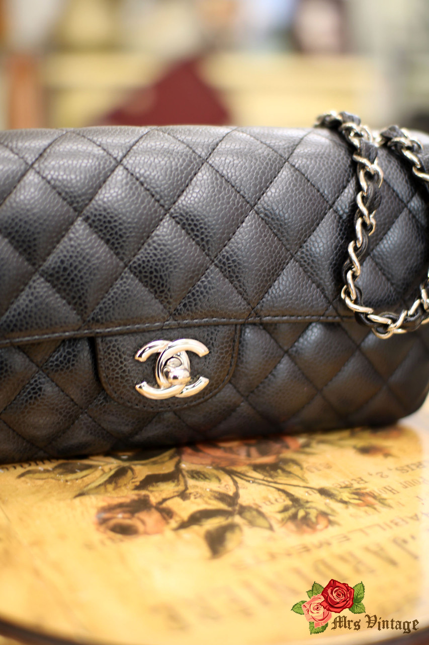 Vintage Chanel Black Lambskin Small Camera Tassel Bag - Mrs