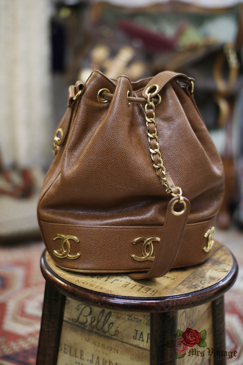 small chanel bucket bag vintage