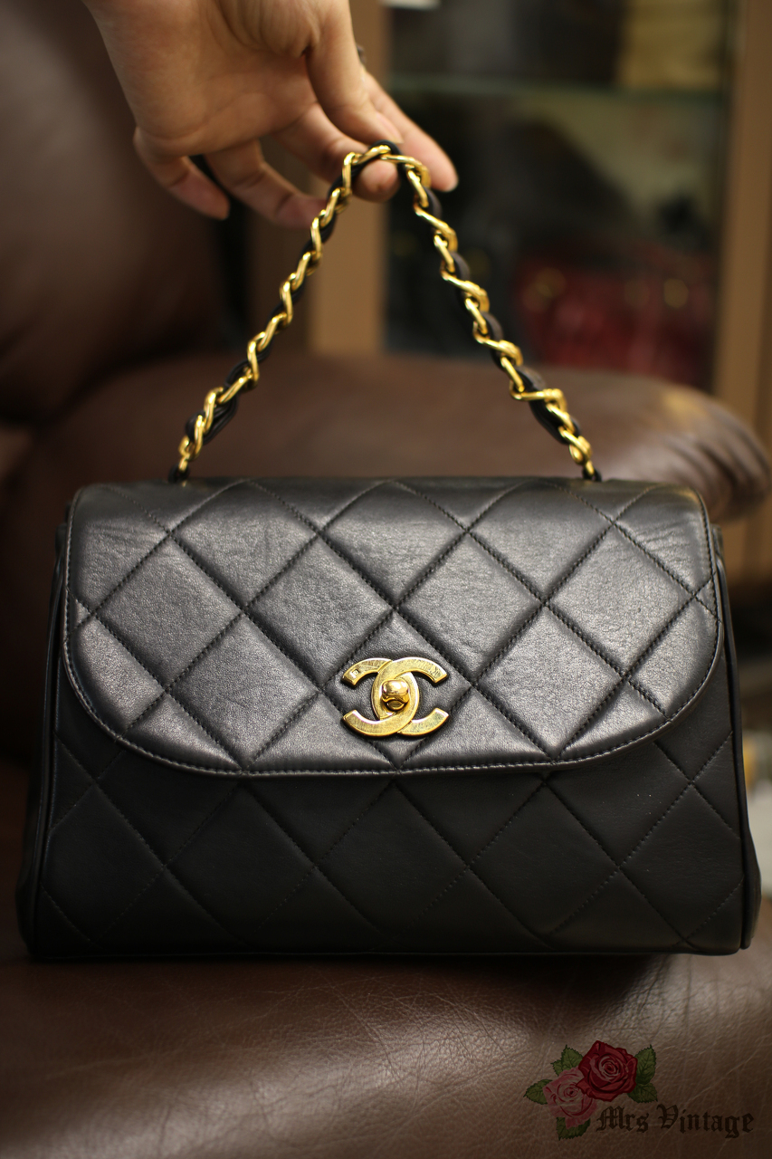 Vintage Chanel Lambskin Kelly Bag - Mrs Vintage - Selling Vintage