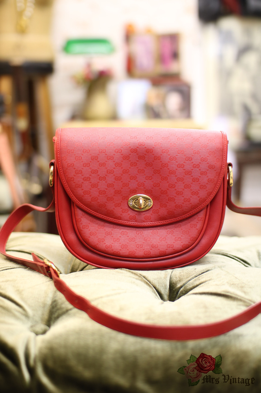 Vintage red gucci bag clearance