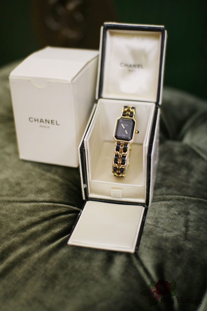 Vintage Chanel Premier Gold Plated Chain Watch Size L Large with Box - Mrs  Vintage - Selling Vintage Wedding Lace Dress / Gowns & Accessories from  1920s – 1990s. And many One