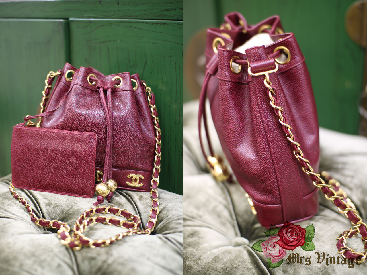 small chanel bucket bag vintage