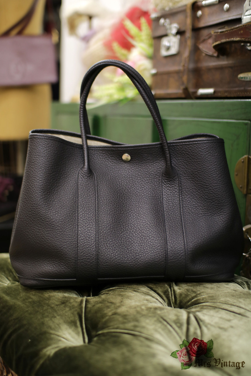 hermes garden party black/black