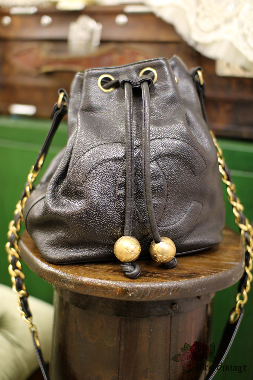 chanel bucket purse vintage