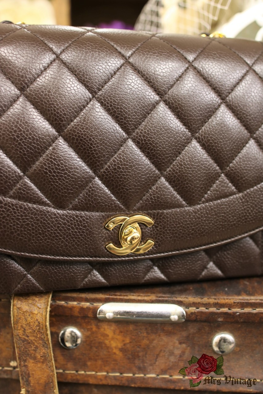 CHANEL, Bags, Reserved Chanel Caramelbrown Caviar Diana