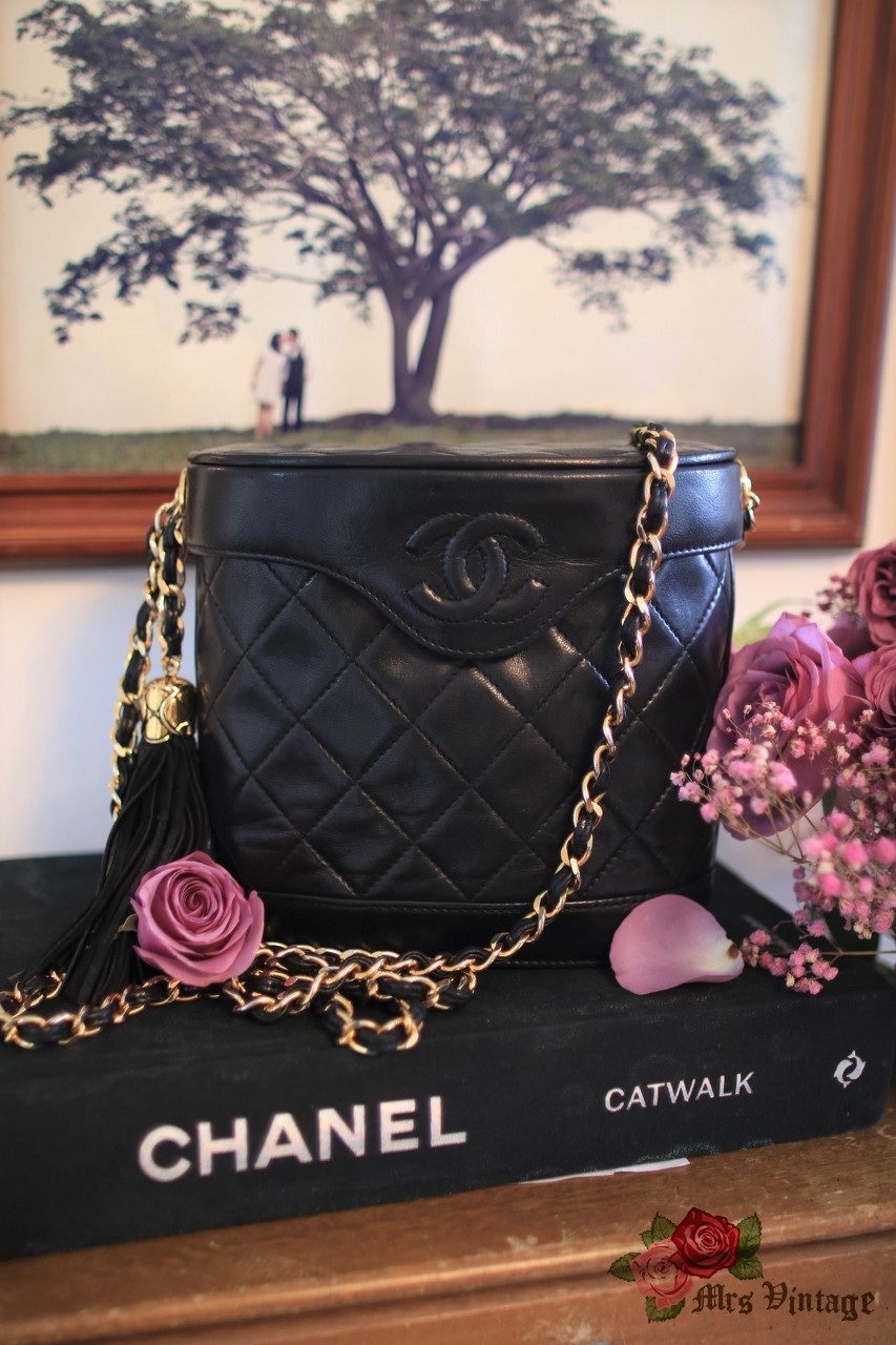 Chanel Quilted Chain Fringe Square Shoulder Bag