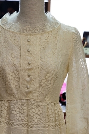1920's Vintage Emma Domb Bohemian Ivory Lace Wedding D