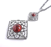 Vintage Red Stone Necklace