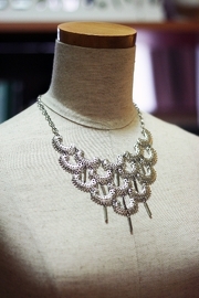 Vintage 70s Sarah Coventry Silver Bib Necklace