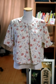 Vintage 1980s Japanese Cute Bow Blouse