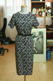 Vintage Japanese Floral Dress