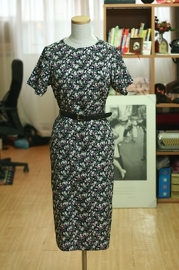 Vintage Japanese Floral Dress