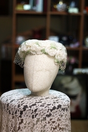 Vintage Garden Wedding Bridal Veiled Hat