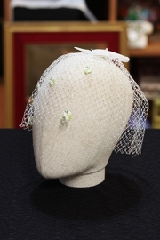 1950s Bea West Cage with Little Floral Decors Veil