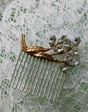 Vintage Sparkling Rhinestone Hair Comb