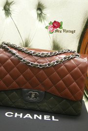*BRAND NEW* Pre-Fall 2013 Tri-color Jumbo Chanel Flap Bag Special Edition