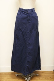 1990s Blue Denim Long Skirt from Sisley Sz 42