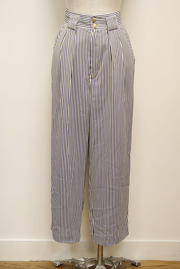 Vintage 1970s Black & White Stripped Pants