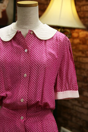 Vintage 1970s Cutest Dress with Lovely Collar