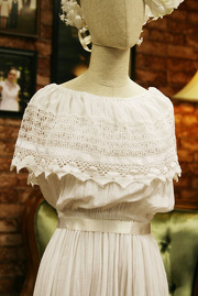 Vintage Goddess Off Shoulder Crochet Lace Dress