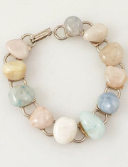 Vintage Pastel Tumbled Stones Bracelet