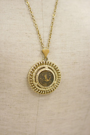 Vintage Capricorn Sign Pendant
