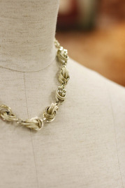 Vintage Gold Tone Metal Links Necklace from GERMANY