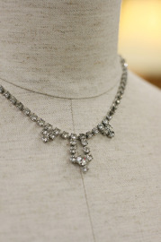 Vintage Rhinestone Necklace Wedding Appeal