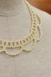 Vintage Ivory Pearl Necklace Lovely Wedding piece