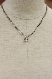 Vintage Rare Gorgeous Rhinestoned Designed Necklace