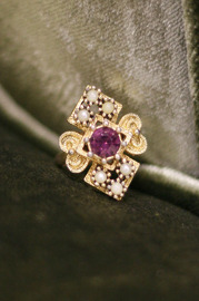 Vintage Sarah Coventry Victorian Adjustable Ring