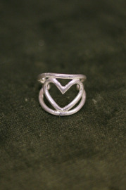 Vintage Adjustable Ring Heart Ring