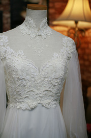 1970s Lace Victorian Wedding dress