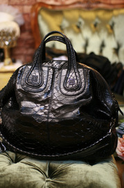 Givenchy Luxorious Large Nightingale Bag in Black Python