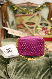 Vintage Chanel Shocking Pink Lambskin Mini Purse Cute Find