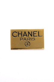Chanel Vintage Gold Tone Large Pin Brooch