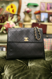 Pre owned Chanel Quilted Caviar Flap Bag