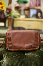 Vintage Liz Claiborne Brown Leather Shoulder Bag