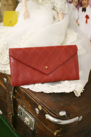 Vintage Chanel Red Long Wallet