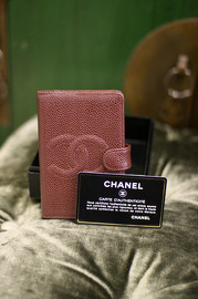 Chanel Brown Caviar Mini Agenda Pre Own Year 1997