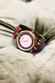 Vintage Gucci Classic Watch in Rasberry Red Style