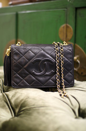Vintage Chanel Rare Tassel Flap Mini Bag