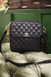 Vintage Chanel Caviar Square Shoulder Bag