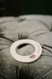 Chanel White Resin Bangle Spring 2001